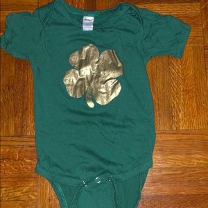 Monag shamrock onesie